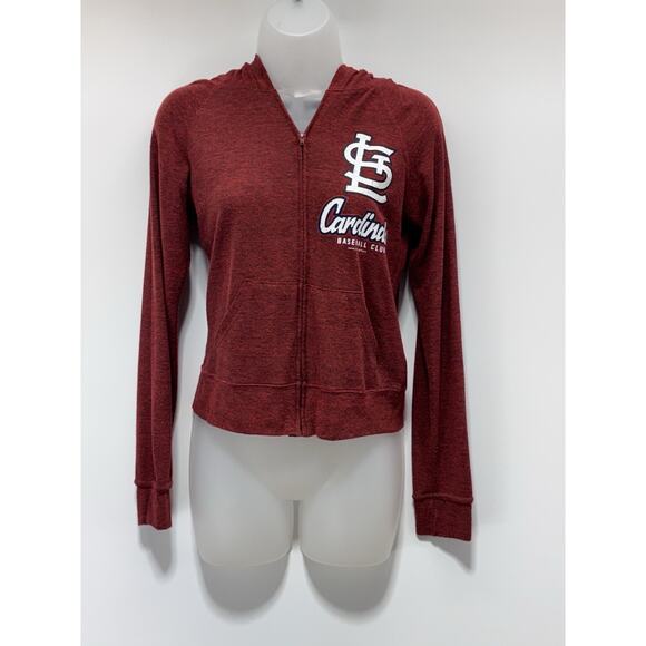 Genuine Merchandise Campus Lifestyle MLB St Louis Cardinals Zip Hoodie Jr XS - Picture 1 of 4